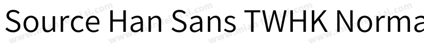Source Han Sans TWHK Normal字体转换